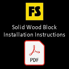 Solid Wood Block Installation