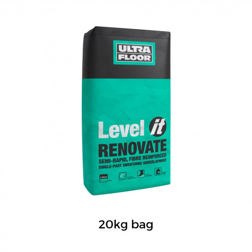 20kg Bag: UltraFloor - Level it Renovate - 1K Fibre Reinforced Levelling Compound