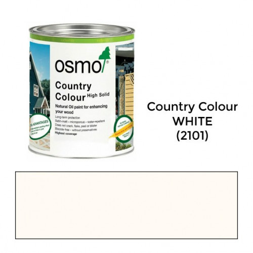 0.75ltr: Osmo - Country Colour - White - (2101C)