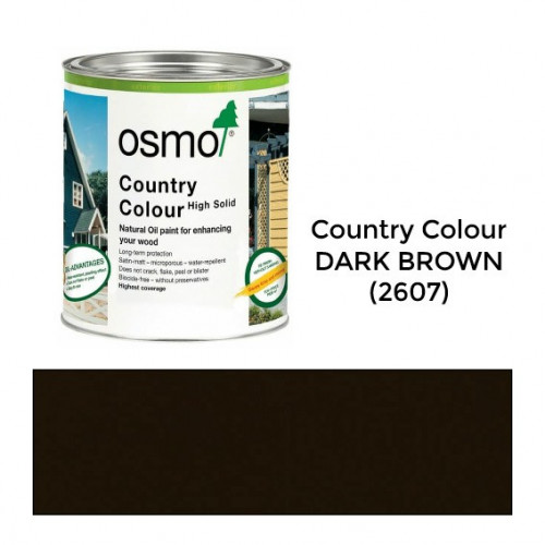 25ltr: Osmo - Country Colour - Dark Brown - (2607F) *SPECIAL ORDER*