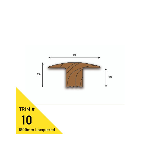 Tall T Profile - 49mm x 24mm - (choose length & finish)