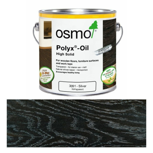 2.5ltr: Osmo - Polyx Oil - Effect - Silver - (3091D)