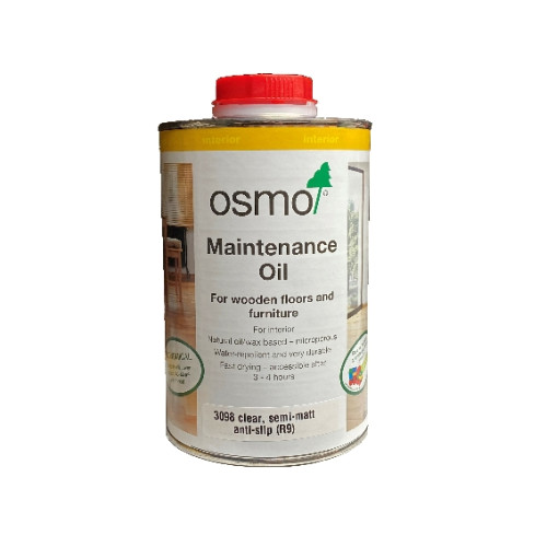 2.5ltr: Osmo - Maintenance Oil - Clear Semi Matt, Anti Slip R9 - (3098D)