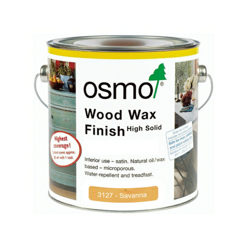 2.5ltr: Osmo - Wood Wax Finish Transparent Colour - Savanna - (3127D)