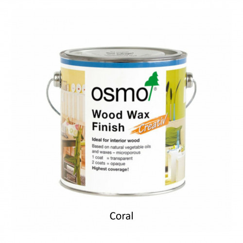 2.5ltr: Osmo - Creative Wood Wax Finish - Coral - (3183D)