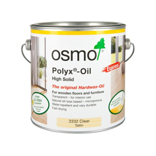 2.5ltr: Osmo - Polyx Oil - Express - Clear Satin - (3332D)