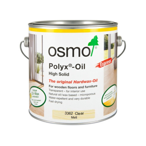 2.5ltr: Osmo - Polyx Oil - Express - Clear Matt - (3362D)