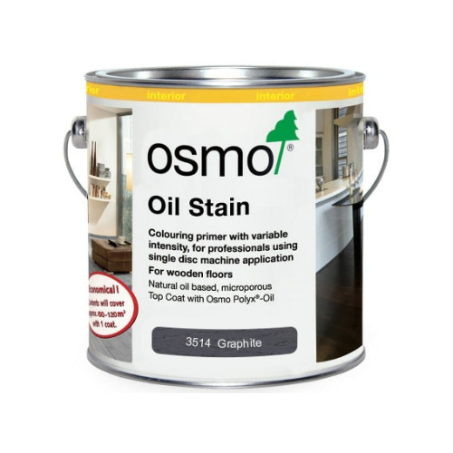 0.125ltr: Osmo - Oil Stain - Graphite - (3514A)