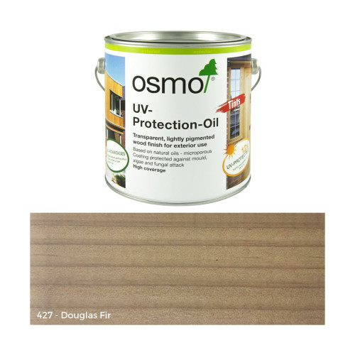 2.5ltr: Osmo - UV Protection Oil - Tints - with active ingredients - Douglas Fir Transparent - (427D)