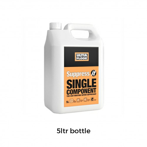 5ltr: Ultra Floor - Suppress IT - Moisture Suppressant Primer - 2 Coat Rapid Drying 1K Water Based Solvent Free - Up to 95% RH protection