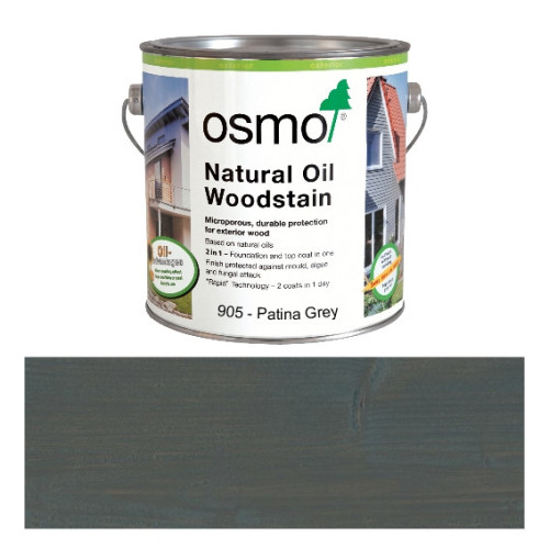 25ltr: Osmo- Natural Oil Woodstain - Patina Grey - (905F) *SPECIAL ORDER*