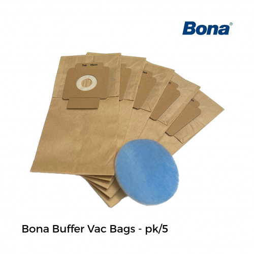 1pk: Bona - Vac Bags - For Bona Buffer Mounted Vacuum - (5/pk)