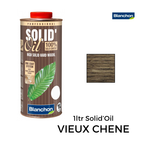 1ltr: Blanchon - Solid Oil Hard Waxoil - High Solid 1-Coat Hard Waxoil - Vieux Ch&Atilde;&ordf;ne 