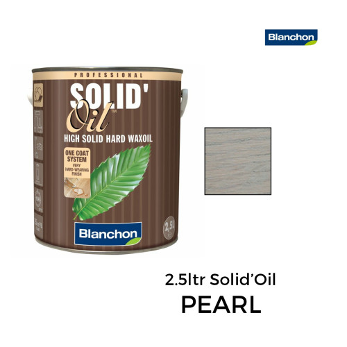 2.5ltr: Blanchon - Solid Oil Hard Waxoil - High Solid 1-Coat Hard Waxoil - Pearl 