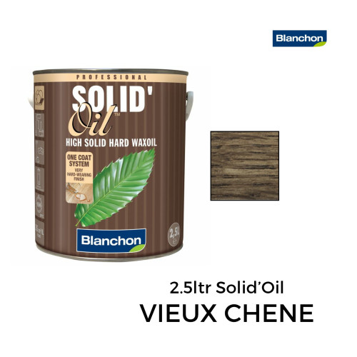 2.5ltr: Blanchon - Solid Oil Hard Waxoil - High Solid 1-Coat Hard Waxoil - Vieux Ch&Atilde;&ordf;ne 
