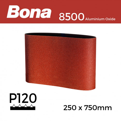 P120 - Bona - Aluminium Oxide - Sanding Belt - 250x750mm - 10"