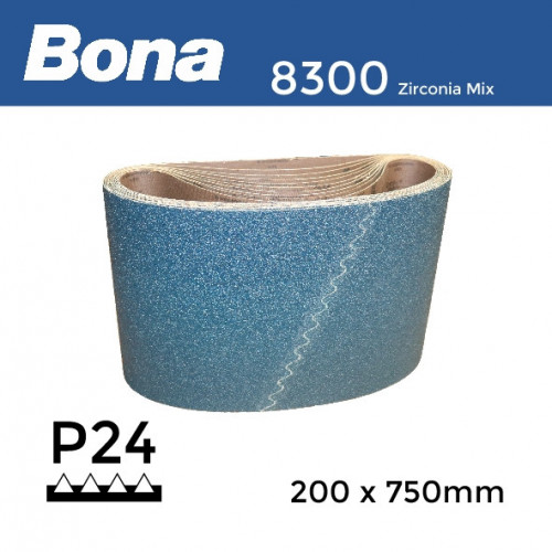 P24 - Bona - Zirconia Mix - Anti Static Sanding Belt - 200x750mm - 8"