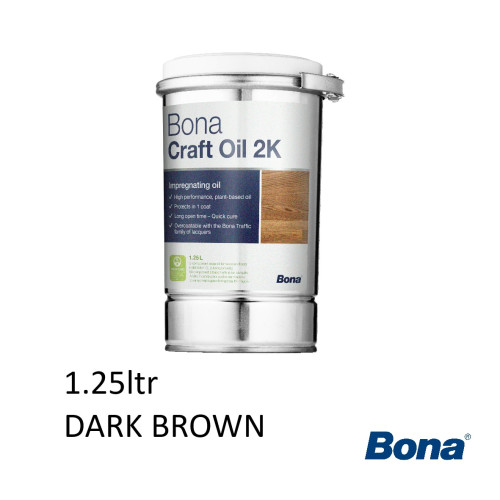 1.25ltr: Bona - Craft Oil 2K - Dark Brown 