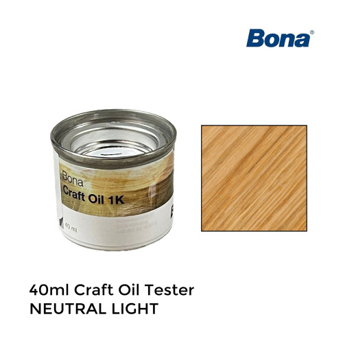 40ml: Bona - Craft Oil Sample - Neutral Light