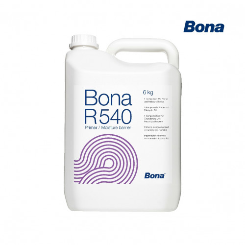 6kg: Bona - R540 - Primer Moisture Barrier - 1K Polyurethane for absorbent and non-absorbent substrates up to 80%RH - 4% Moisture Content 