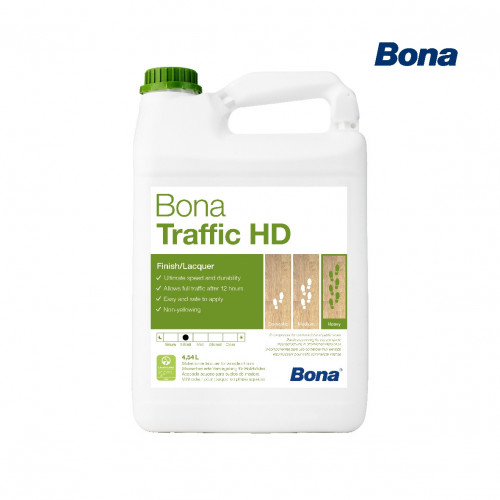 4.95ltr: Bona - Traffic HD - ExtraMatt - 2K Water Based Lacquer