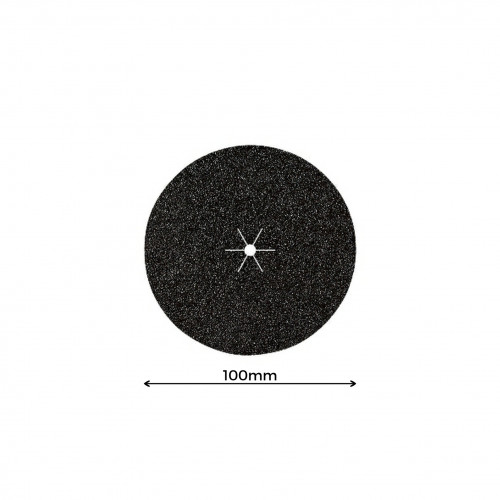 1 Box: P36 - Bona - Silicon Carbide - Hook & Loop Sanding Discs - 100mm Diameter with 8mm Centre Hole - (25/Box)