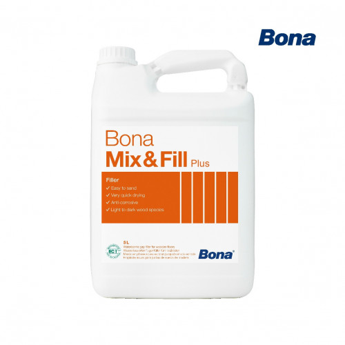 5ltr: Bona - Mix & Fill Plus - 1K Water Based Filler For Gaps up to 3mm