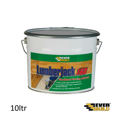 10ltr Tin: Everbuild Lumberjack 160 Woodbond *ADR UN1133 CL3 PGII*