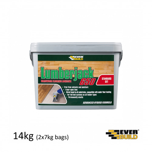 14kg Tub: Everbuild - Lumberjack 650 - MS Adhesive (2x7kg Foil Bags)