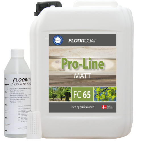 5ltr: Floorcoat - Pro-Line - FC65 - Matt - 2K Water Based Lacquer including Hardener
