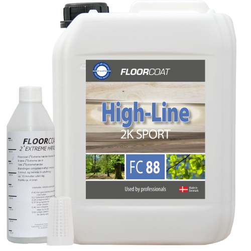 5ltr: Floorcoat - High-Line -FC88 2K Sport - Matt - Premium 2K Sport Lacquer including Hardener