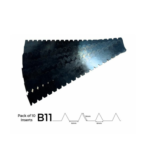 1pk: FS - Notched Inserts - B11 - for use with FS Adhesive Trowel - 280mm - (10/pk)