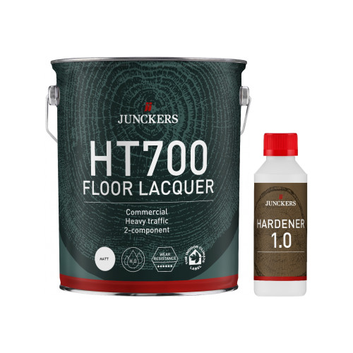 5ltr: Junckers - HT700 (Formerly HP Commercial) - 2K Water Based PU Lacquer - Matt 20% Sheen