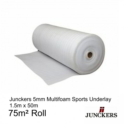 1 Roll: Junckers - MultiFoam - Sports Foam Underlay - 5mm x 1.5m - (75m&Acirc;&sup2;/Roll) 