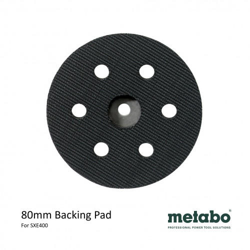 Metabo - SXE 400 - Hook & Loop Backing Pad - 80mm