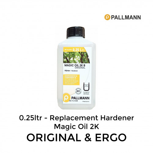 0.25ltr: Pallmann - Hardener - for Magic Oil 2K & Ergo 2K 
