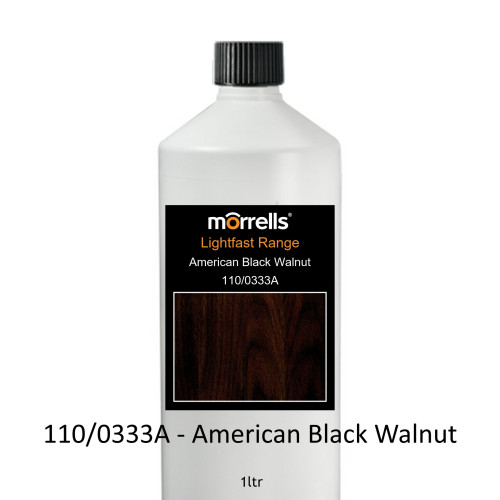 1ltr: Morrells - Light Fast Stain - American Black Walnut - 110/0333A 