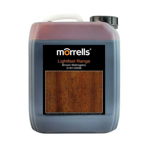 5ltr: Morrells - Light Fast Stain - Brown Mahogany - 0181/200B