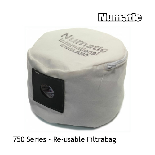 Numatic - 750 Series - Vac Re-useable Filtrabag