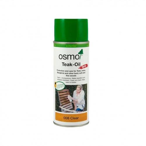 0.4ltr: Osmo - Teak Oil Spray - Clear