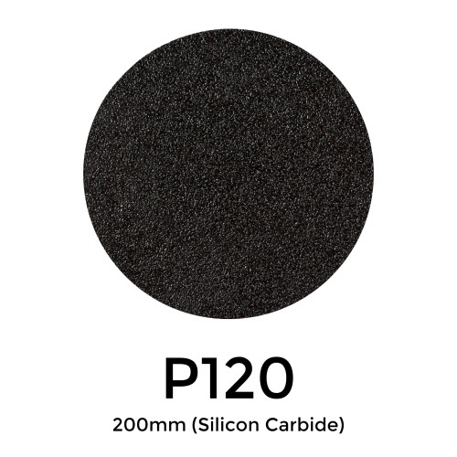 1 Box: P120 - Starcke - Silicon Carbide - Hook & Loop Sanding Discs - 200mm - (50/Box)