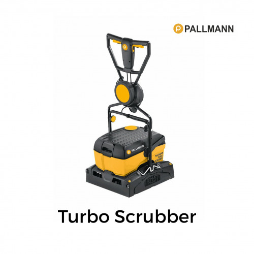 Pallmann - Turbo Scrubber - Powerful Suction Scrubber Machine - for the intensive surface cleaning of wooden floors and decking - 240v