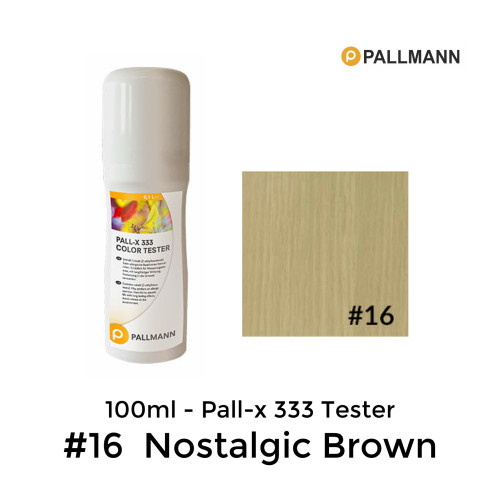 0.1ltr: Pallmann - Pall-x-333 - Colour Tester - Nostalgic Brown - No.16 