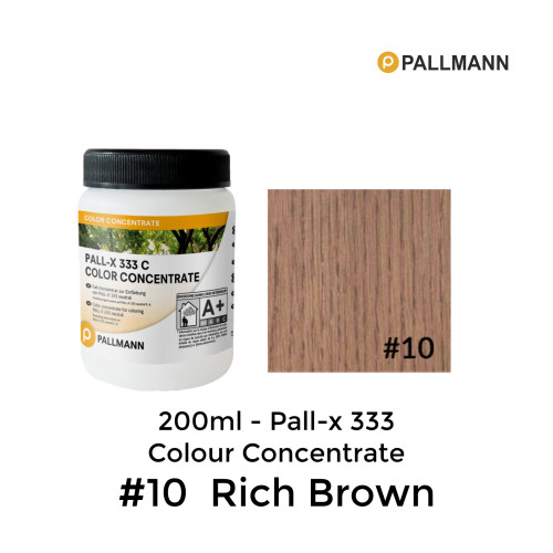 0.2ltr: Pallmann - Pall-x-333 C - Colour Concentrate - Rich Brown - No.10 