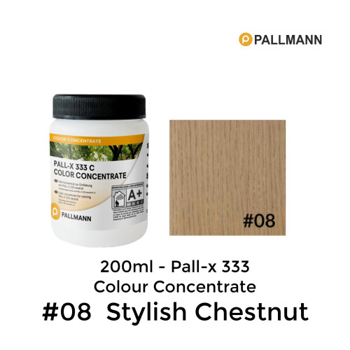 0.2ltr: Pallmann - Pall-x-333 C - Colour Concentrate - Stylish Chestnut - No.8 