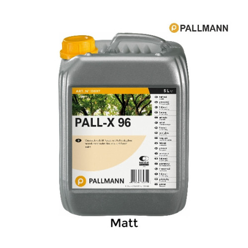 5ltr: Pallmann - Pall-x-96 - Matt - 1K Water Based Lacquer 