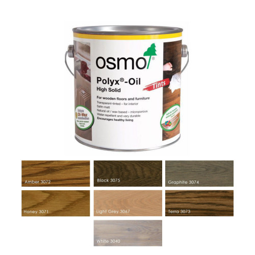 2.5ltr: Osmo - Polyx Oil - Tints - White - (3040D)