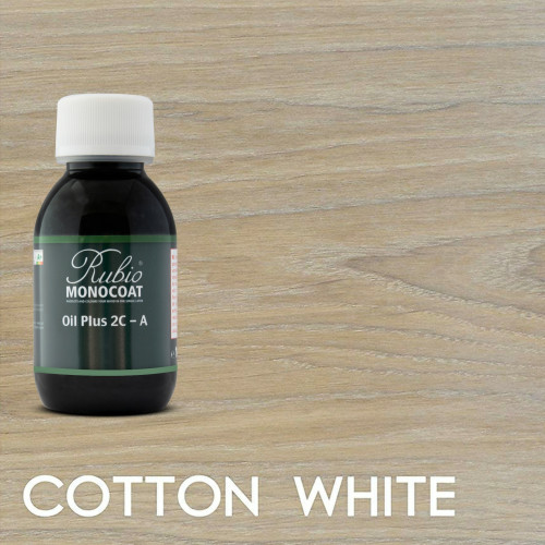 (12) 20ml: Rubio Monocoat - Oil Plus 2C A - Cotton White