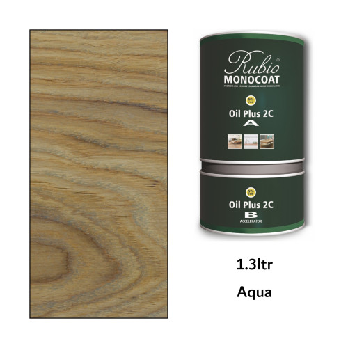 1.3ltr: Rubio Monocoat - Oil Plus 2C - (Part A and B) - Aqua
