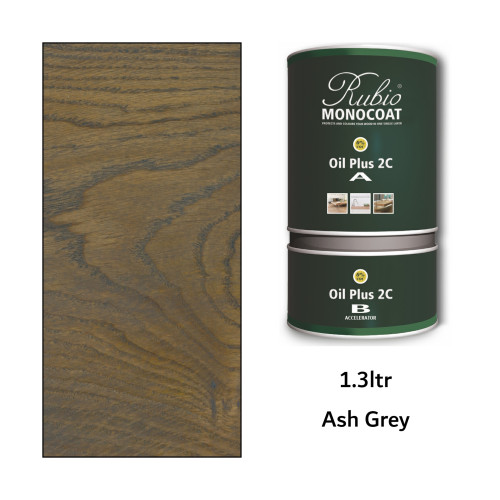 1.3ltr: Rubio Monocoat - Oil Plus 2C - (Part A and B) - Ash Grey 